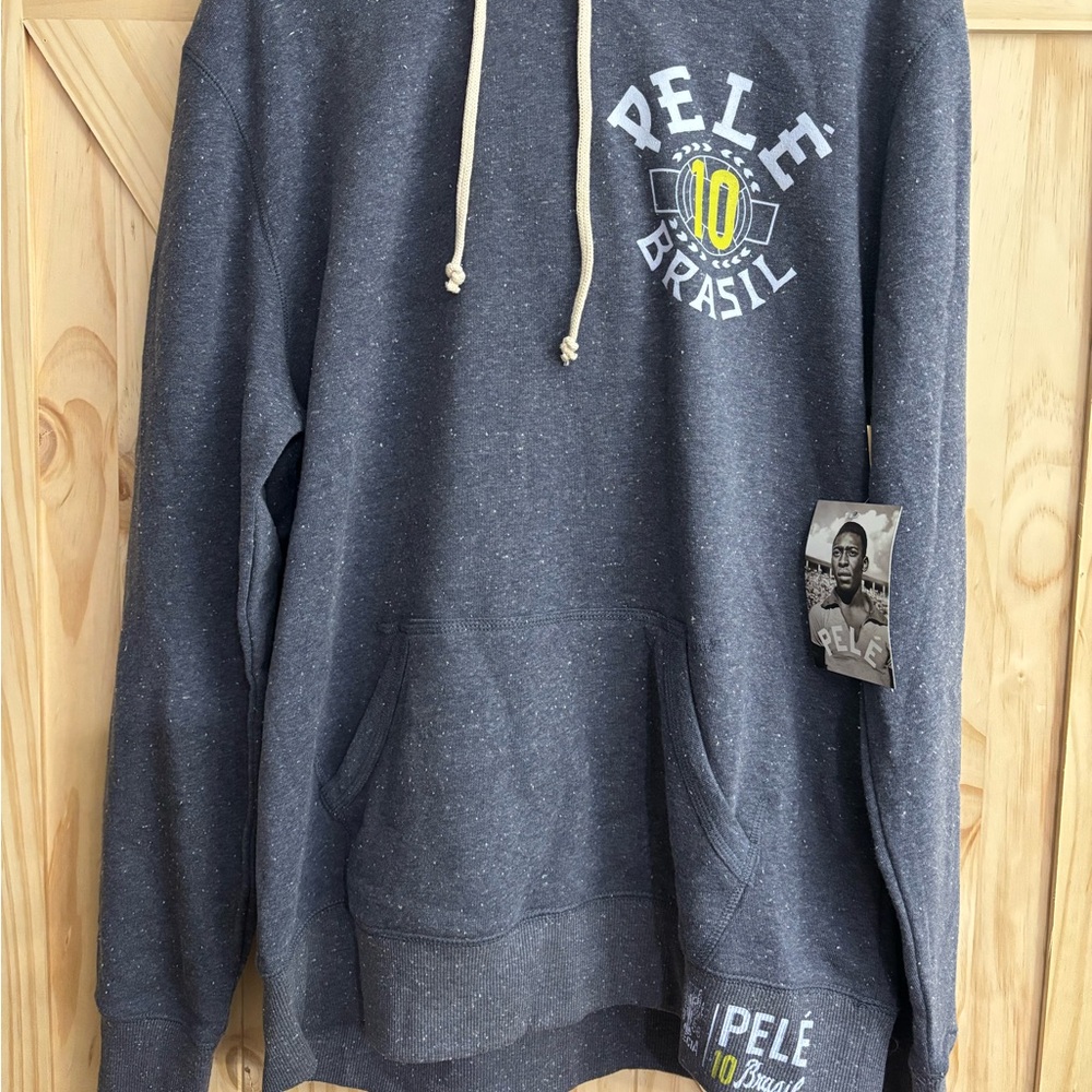 Pele Brasil Charcoal Hoodie